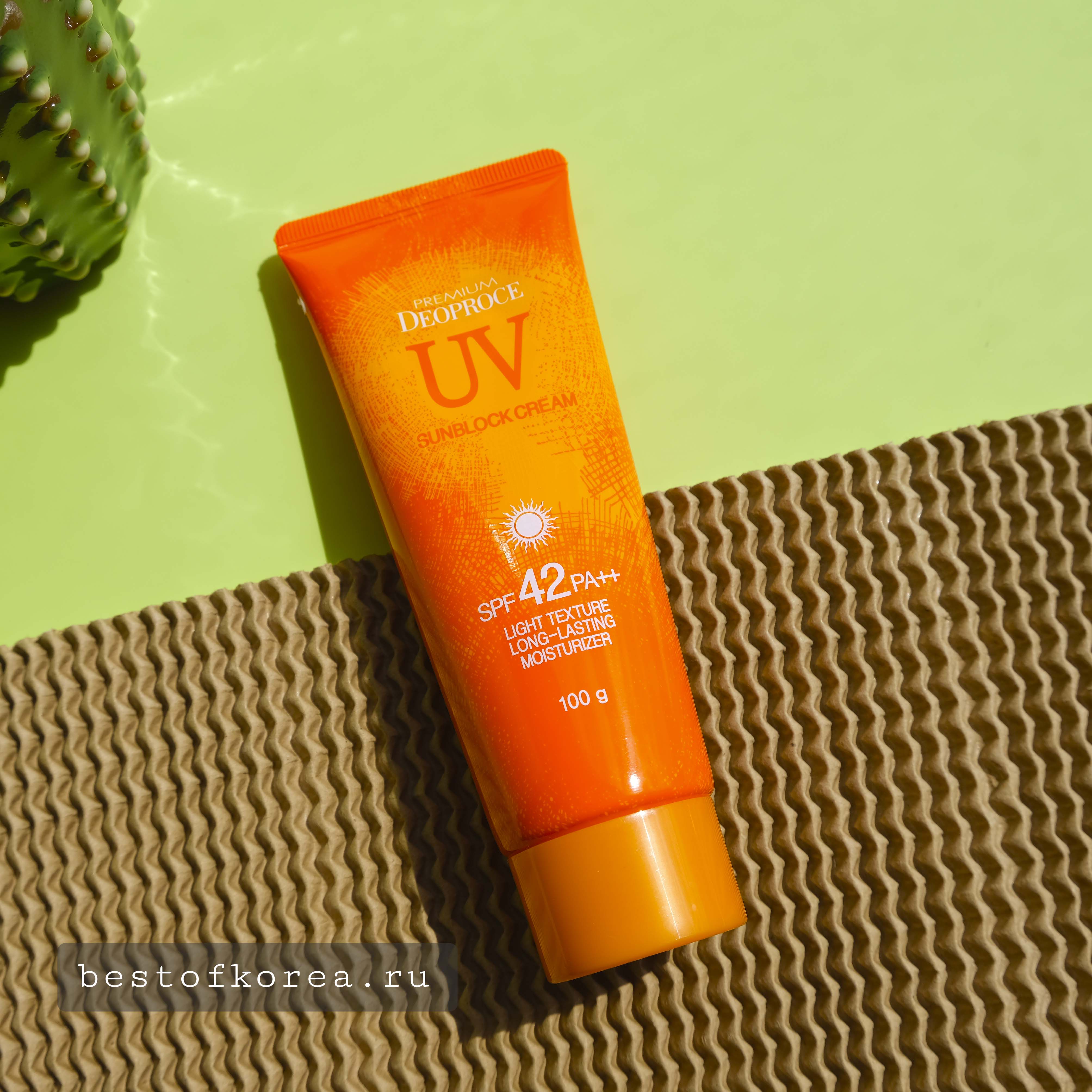 картинка Deoproce Солнцезащитный крем для лица и тела Premium UV Sunblock Cream SPF42 PA++ 100гр