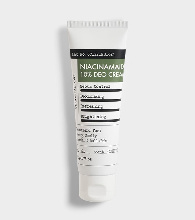 картинка Derma Factory Дезодорант-крем с ниацинамидом 10% Niacinamaid Deo Cream 50мл