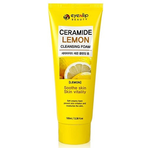 картинка EYENLIP Пенка для умывания c экстрактом лимона и керамидами Ceramide Lemon Cleansing Foam 100мл