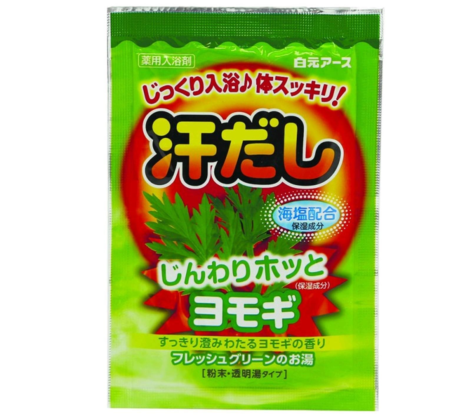 картинка Hakugen Earth Соль для ванны согревающая с экстрактом моркови Asedashi Cool 25гр
